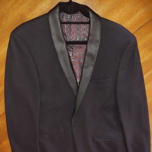 Tuxedo Suit - Jacket 42R Pants 34/32 Black Slim Fit - Holiday Season